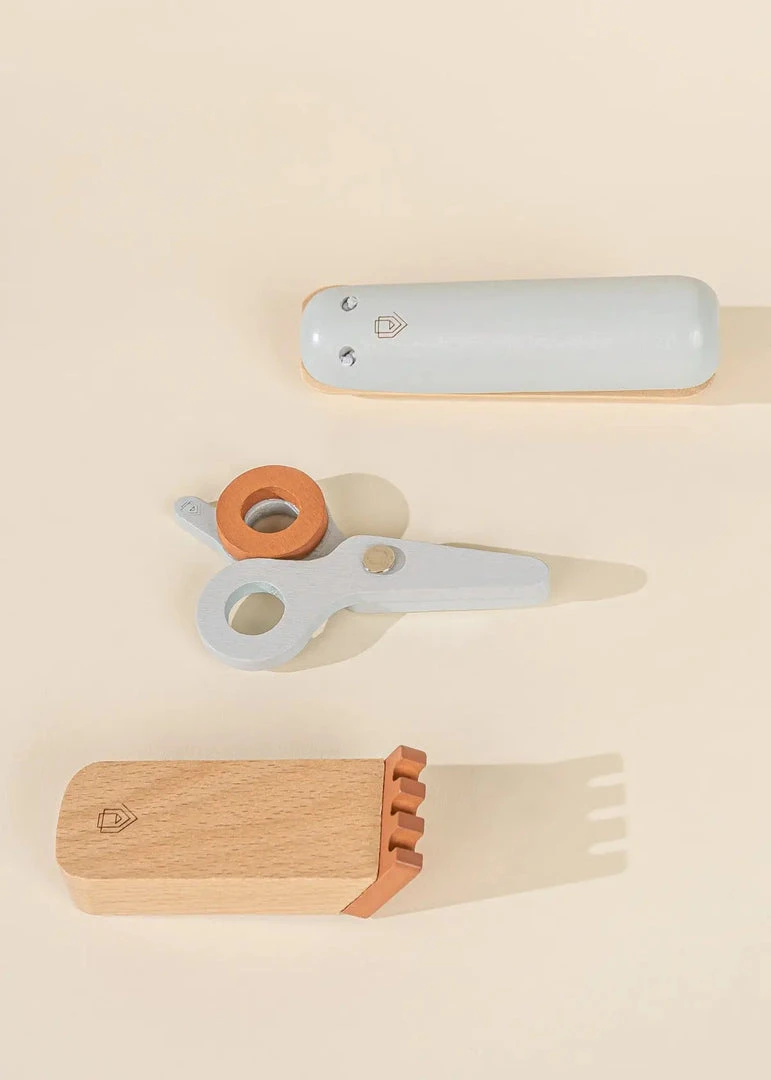 Coco Village Wooden Hair Dresser Set *New* 6 Coco Village Wooden Hair Dresser Set *New*