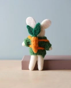 Odin Parker Needle Felted Bunny With Carrot Backpack *New*