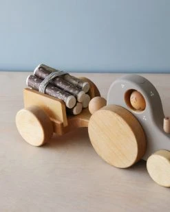 Friendly Toys *New* Handmade Wooden Tractor