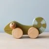 Friendly Toys Handmade Chameleon Push And Pull Toy *New*