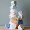 Rock Blocks | 16-Piece Stacking Wooden Rocks