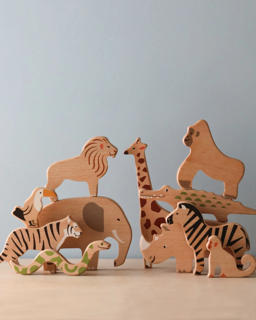 Bajo Toys | Wooden Safari Animals *New* 3 Bajo Toys | Wooden Safari Animals *New*