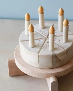 Odin Parker Exclusive Handmade Wooden Birthday Cake With Pedestal *New*