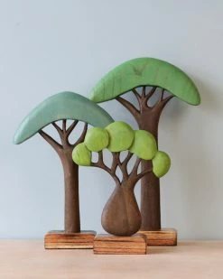 Papoose *New* Wooden African Trees