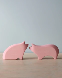 *New* Brin D'Ours | Handmade Wooden Pigs