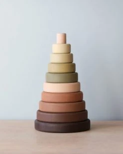 Sabo Concept Wooden Pyramid Stacker - Olive