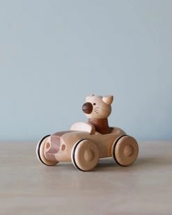Odin Parker *New* Wooden Animal Pull-Back Car