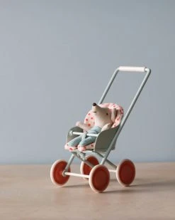 *New* Maileg Stroller, Micro - Sky Blue