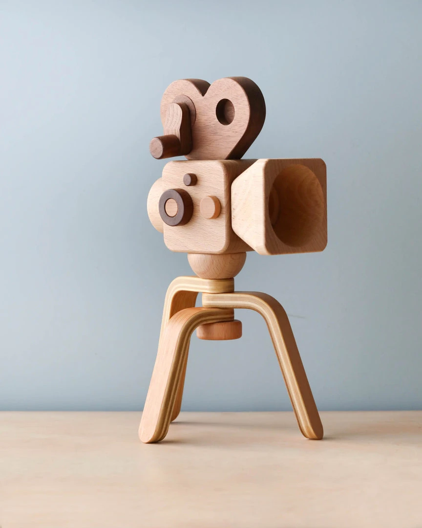 Father's Factory Father’s Factory | Wooden Toy Camera With Tripod *New* 3 Father's Factory Father’s Factory | Wooden Toy Camera With Tripod *New*