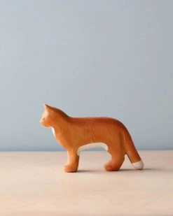 Forest Melody Handmade Wooden Brown Cat *New*