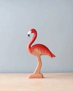 Forest Melody *New* Handmade Wooden Flamingo