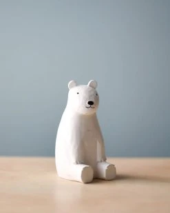 Pole Pole *New* Wooden Polar Bear Family