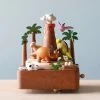 Wooderful Life Wooden Volcano & Dinosaur Music Box