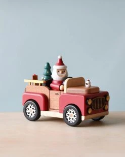 Wooderful Life *New* Santa-mobile Music Box