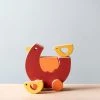 Animi *New* Handmade Wooden Chicken Push Toy