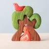 Odin Parker Handmade Wooden Tree With Fox 1 Odin Parker Handmade Wooden Tree With Fox