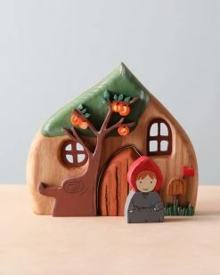 Odin Parker Handmade Wooden Fairy Cottage *New* 7 Odin Parker Handmade Wooden Fairy Cottage *New*
