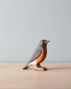 Forest Melody *New* Handmade Wooden Robin Bird