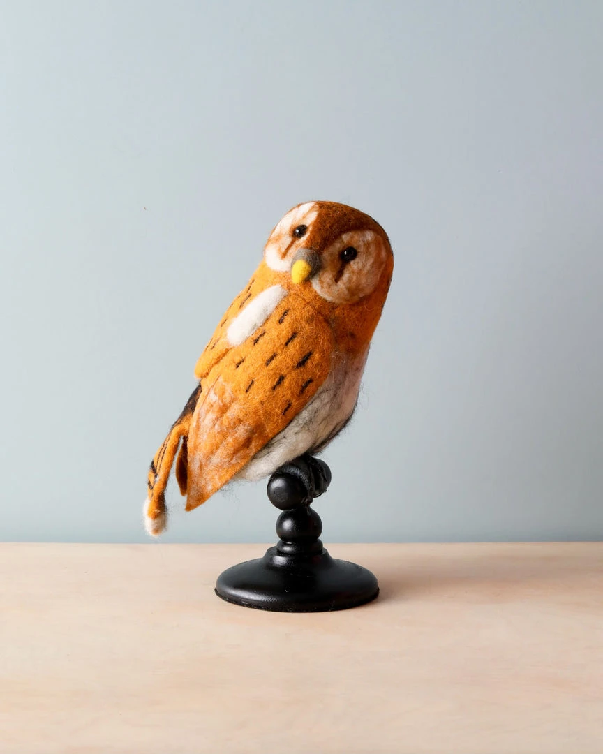 Odin Parker *New* Needle Felted Owl 3 Odin Parker *New* Needle Felted Owl