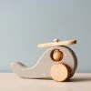 Friendly Toys Handmade Wooden Helicopter *New*