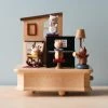 Wooderful Life Wooden Cat Playing Piano Music Box 2 Wooderful Life Wooden Cat Playing Piano Music Box