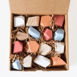 Rock Blocks | 16-Piece Stacking Wooden Rocks 9 Rock Blocks | 16-Piece Stacking Wooden Rocks
