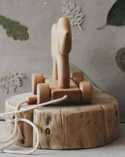 Tateplota Handmade Wooden Horse Pull Toy *New*