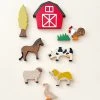 L And Wood Handmade Wooden Farm Animals