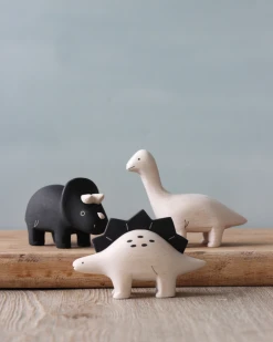T-Lab *New* Handmade Tiny Wooden Dinosaurs