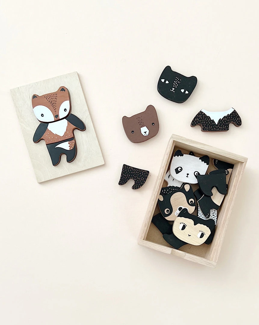 Wee Gallery *New* Mix & Match Animal Tiles 3 Wee Gallery *New* Mix & Match Animal Tiles