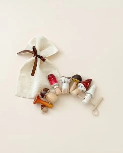 Gnezdo *New* Handmade Wooden Mushroom Lacing Toy 7 Gnezdo *New* Handmade Wooden Mushroom Lacing Toy