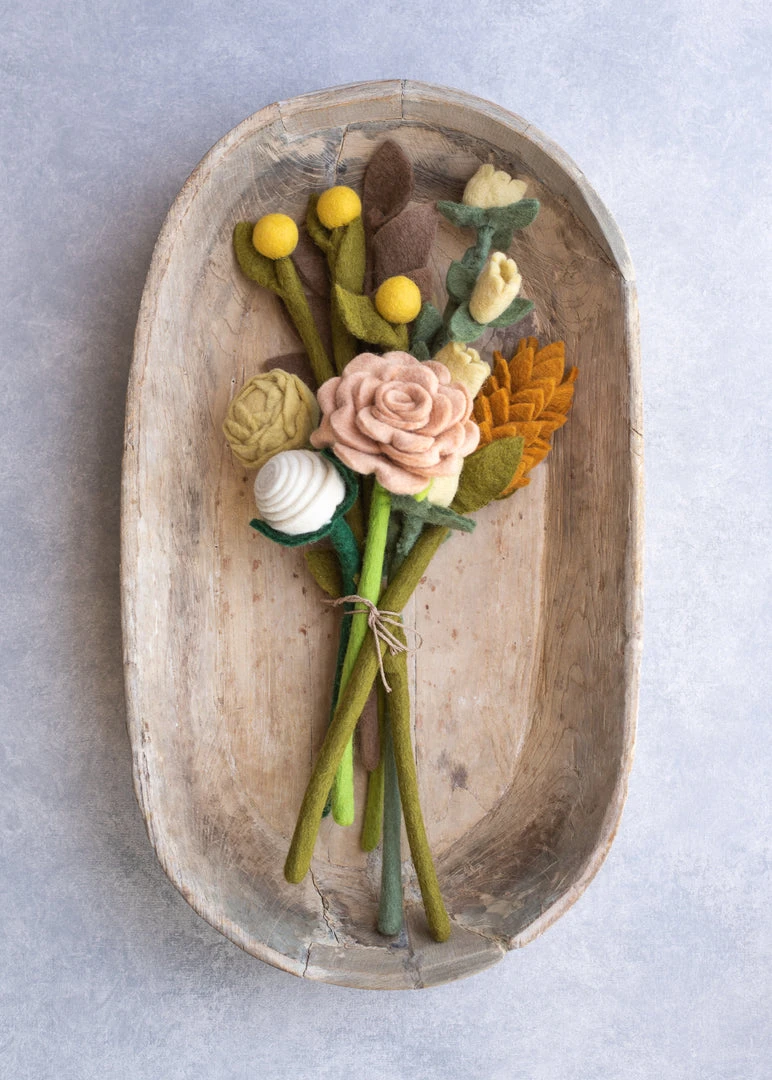 Odin Parker *New* Medium Felt Flower Bouquet 3 Odin Parker *New* Medium Felt Flower Bouquet