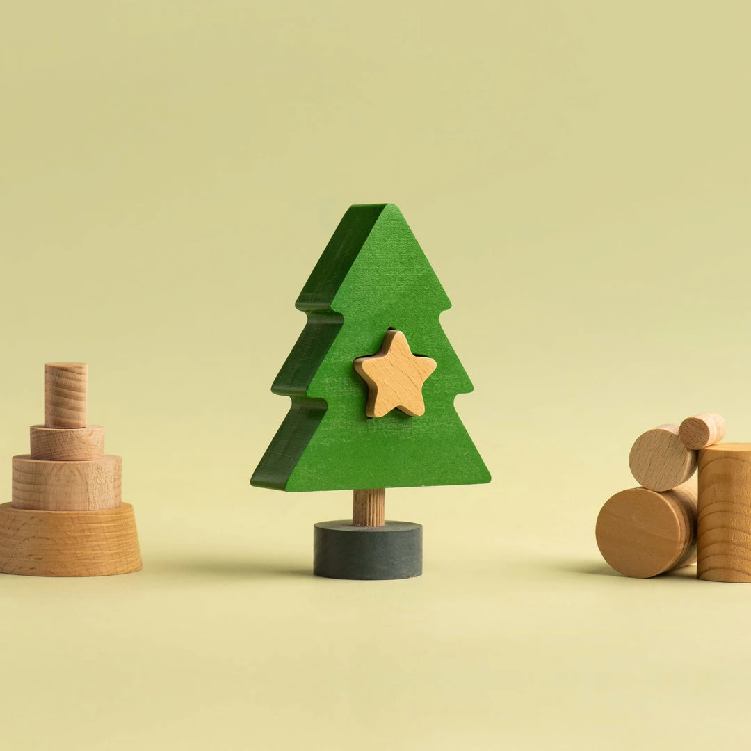 Animi *New* Small Christmas Fir Tree With Star 3 Animi *New* Small Christmas Fir Tree With Star