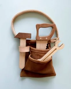 Odin Parker Wooden Tools & Suede Tool Belt *New* 10 Odin Parker Wooden Tools & Suede Tool Belt *New*