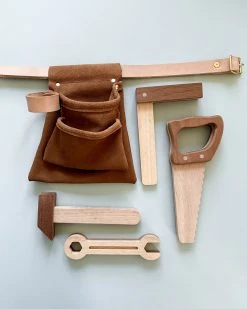 Odin Parker Wooden Tools & Suede Tool Belt *New* 11 Odin Parker Wooden Tools & Suede Tool Belt *New*