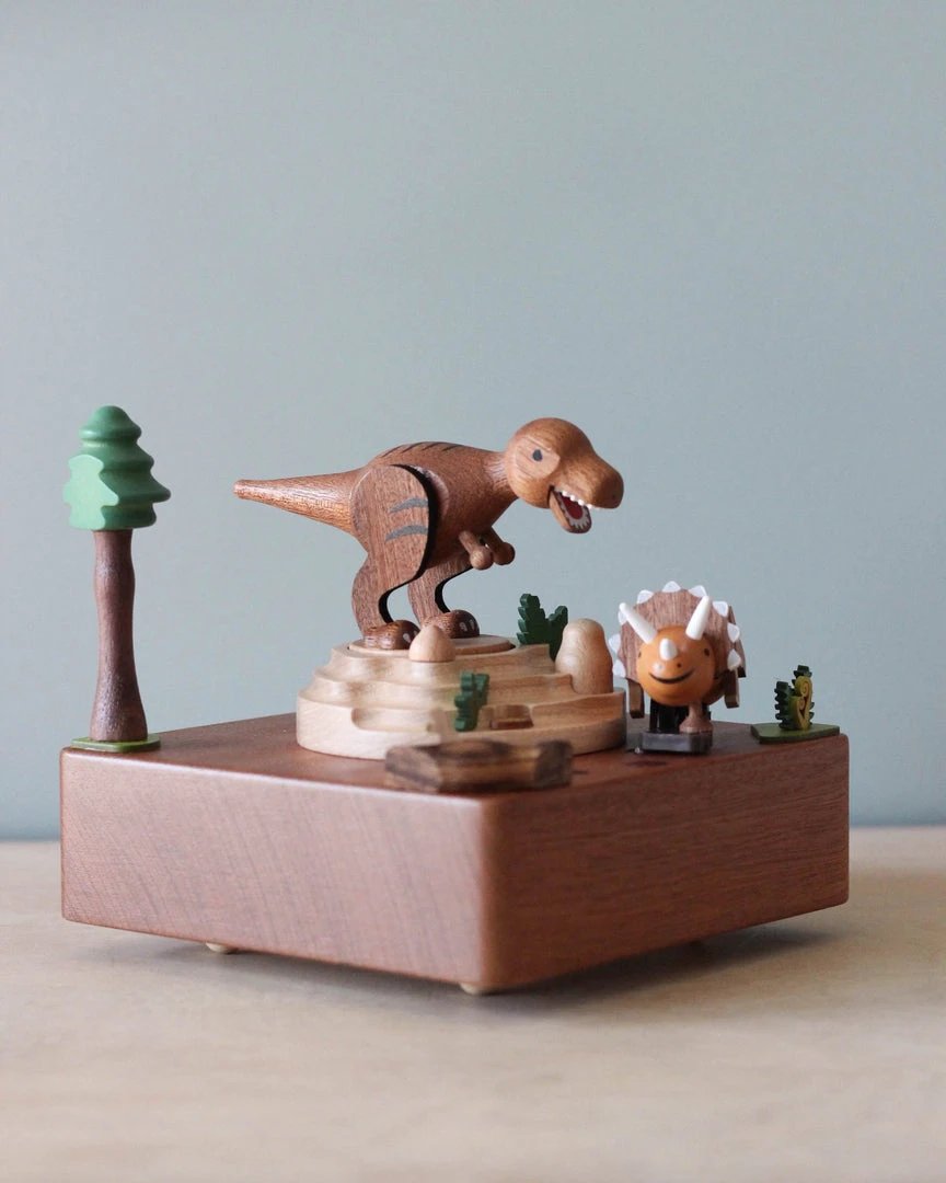 Wooderful Life Wooden Dinosaur Music Box *New* 5 Wooderful Life Wooden Dinosaur Music Box *New*