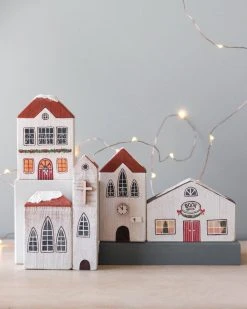 Vendor-unknown *New* Handmade Wooden Christmas Village