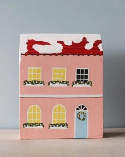 Creative Coop Handmade Wooden Christmas Building *New*