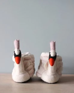 Odin Parker *New* Handmade Wool Swan Slippers