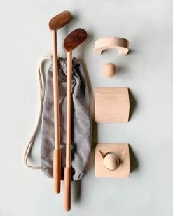 Beigebois Handmade Wooden Toddler Golf Set *New*