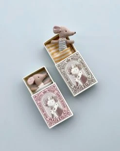 Maileg Sleepy Wakey Baby Mouse In Box *New*