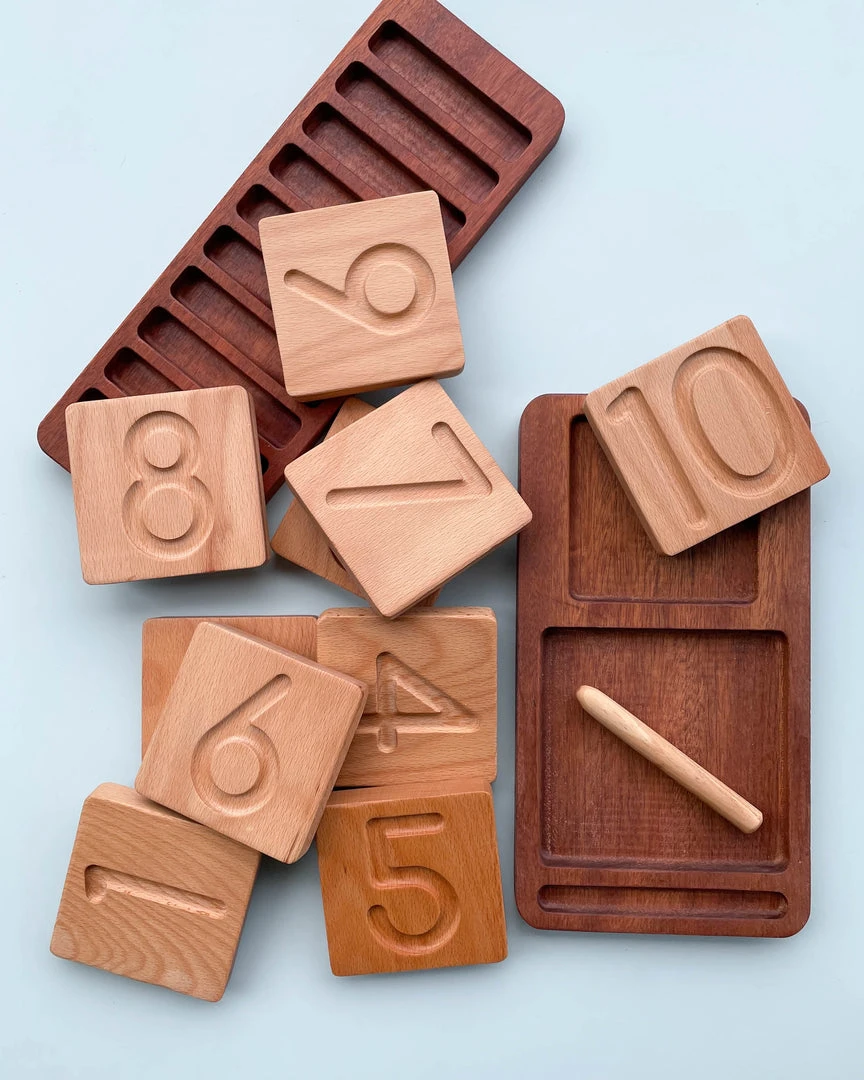 Odin Parker Exclusive *New* Wooden Counting & Tracing Tray - Made In USA 4 Odin Parker Exclusive *New* Wooden Counting & Tracing Tray - Made In USA