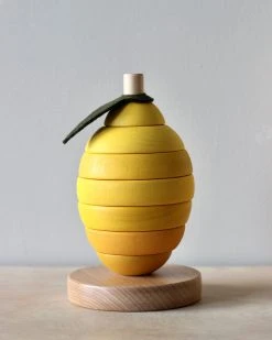 Konges Sløjd Wooden Stacking Lemon Toy *New*