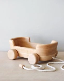 Tateplota Handmade Wooden Pull Wagon