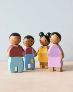 Plan Toys *New* Wooden Doll Family