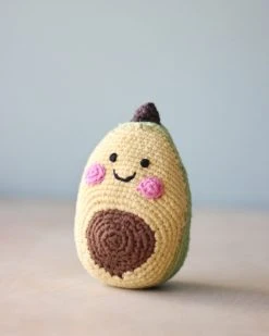 Pebble Avocado Rattle