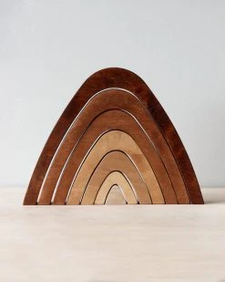 - Handmade Wooden Mountain Stacker