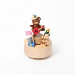 Wooderful Life *New* Mini Wooden Party Music Box