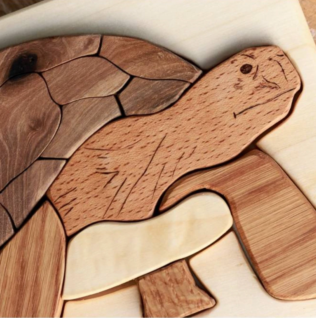 Cocoletes *New* Handmade Wooden Puzzle - Turtle 4 Cocoletes *New* Handmade Wooden Puzzle - Turtle