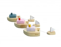 Kiko & GG Wind-up Wooden Bath Boat *New*